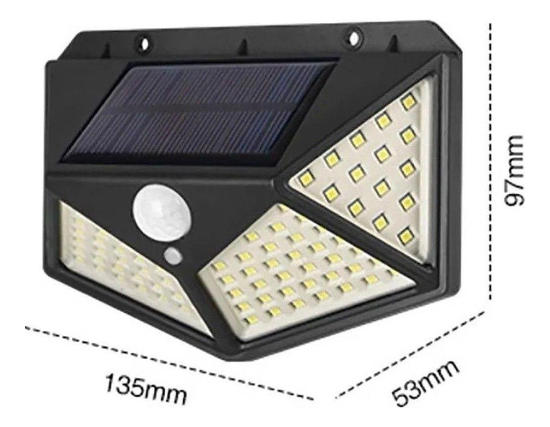 Lámpara Solar Con Sensor De Movimiento De 100 Led, 3 Modos - Imagen 3