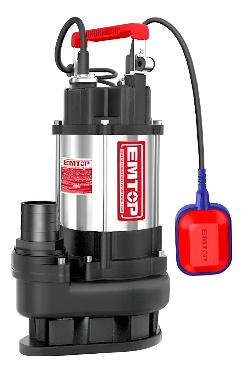 Bomba Sumergible 750w 1hp Pozo Negro Metalica Emtop