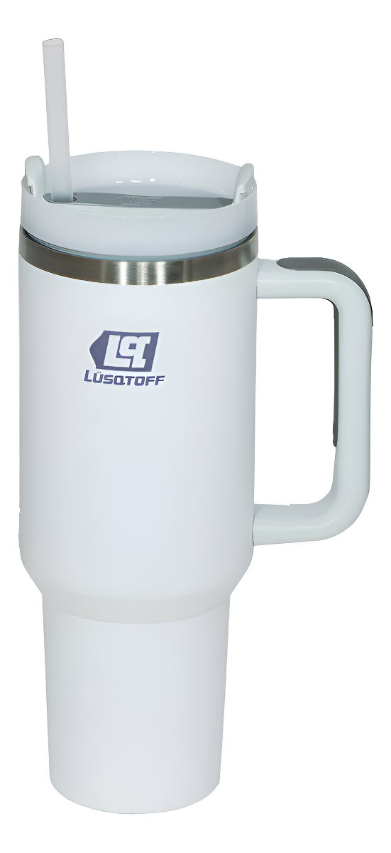 Vaso Térmico Lusqtoff 1.2 Lt Blanco Acero Inox Manija
