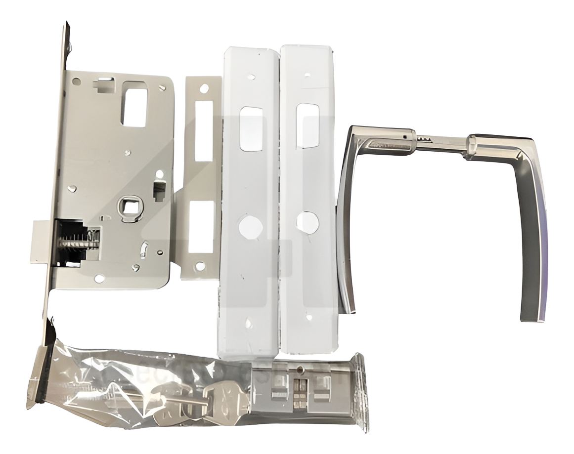 Cerradura P Puerta Aluminio Completa 4k Al0711-c