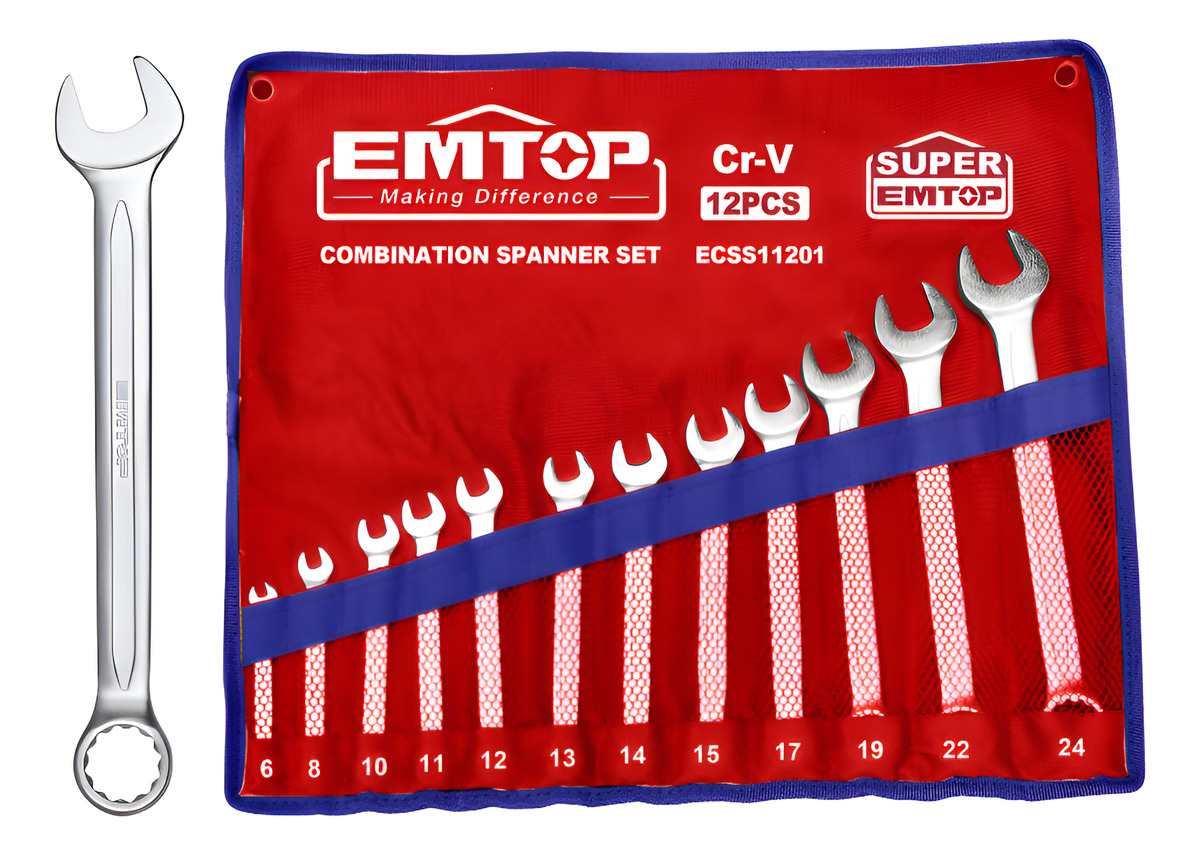 Set 12 Llaves Combinadas 6 A 24 12 Pcs Emtop