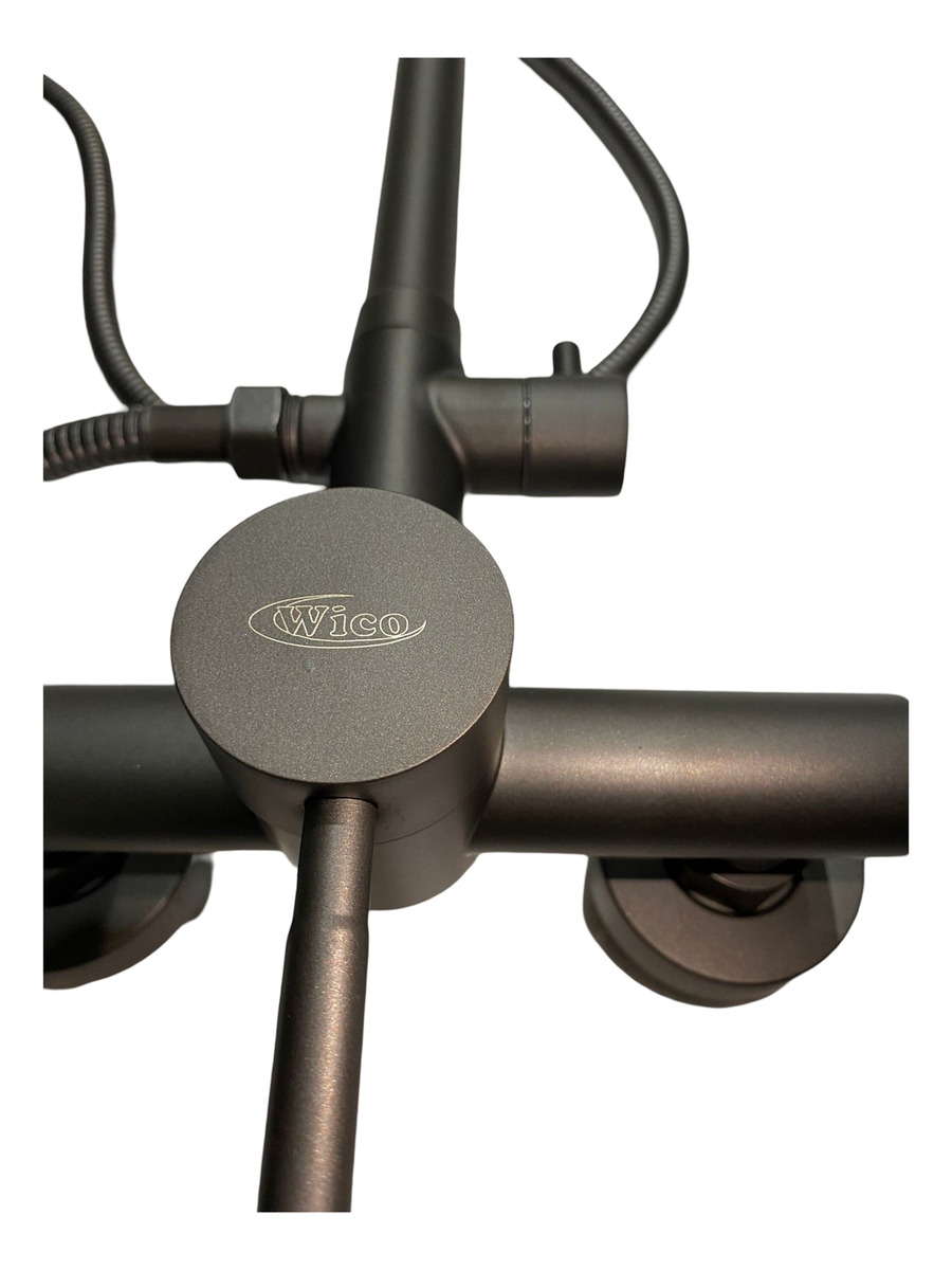 Grifería Barral Ducha Monocomando Exterior Gris Mate Wico - Imagen 3