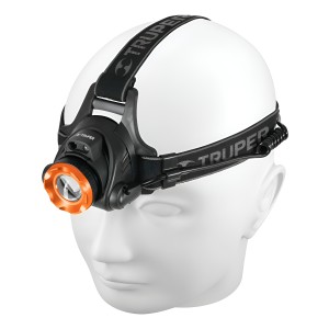 Linterna Minero Truper Recargable 300lm Alcance 165mts