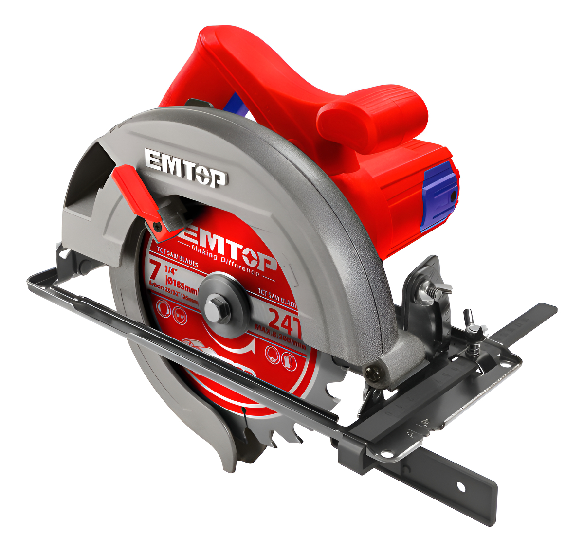 Sierra Circular Emtop 1400w 185mm 7 1/4 '' Ecsw1852