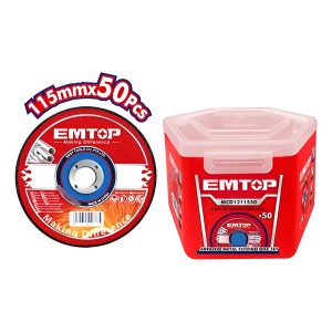 Pack 50 Discos Corte Amoladora 115mm 4,5 Pulgadas 1.2 Mm