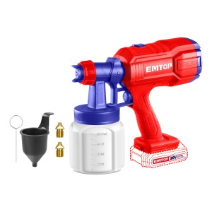 Pistola De Pintar A Bateria 20v S/bat Emtop Elsg2003