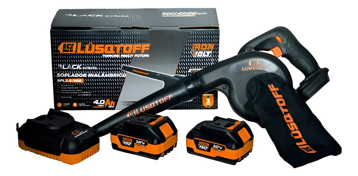 Soplador Aspirador Inalámbrico 18v C/bat 4ah Lusqtoff