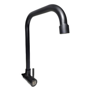 Canilla Grifo Unitario Pared Inox Negro Mate Rimontti