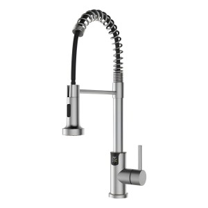 Monocomando Chef Satinado Digital Extensible Acero Inox 304