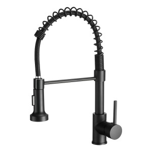 Monocomando Cocina Chef Mesada Wico Negro