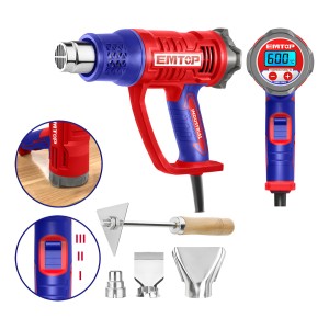 Pistola De Calor 2000w Con Display Lcd Emtop Ehgn20056
