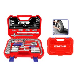 Kit Set 51 Dados 1/2 Y 1/4 Valija Emtop Eskt42511