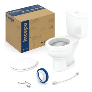 Kit Inodoro Alto Con Mochila Accesible Descarga A 30 Incepa