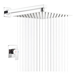 Monocomando Emb Ducha Cromadac/brazo Pared Y Roseta Cuadrad