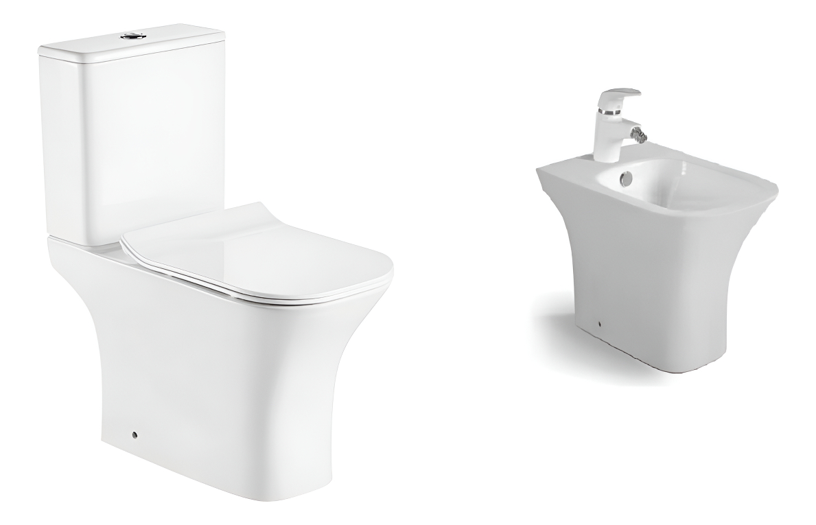 Juego/combo Baño Inodoro Y Bidet Zoe Golf B.oli