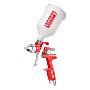 Pistola De Pintar Tacho Plastico 600cc Para Compresor Emtop