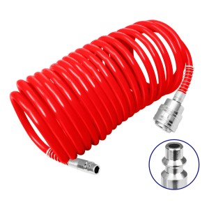 Manguera Espiral Para Compresor 10mts 8mm Emtop Ulahe1001