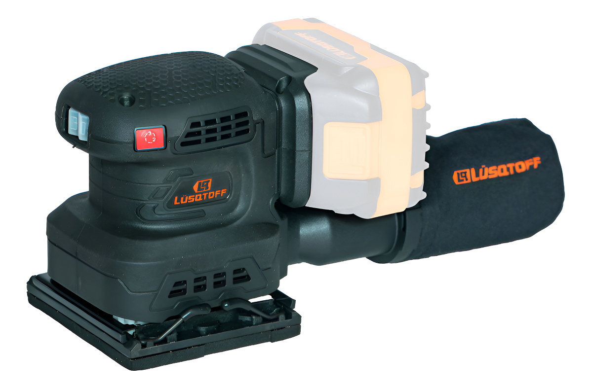 Lijadora Orbital 1/4 Inalambrica Lusqtoff Black Series Frecu