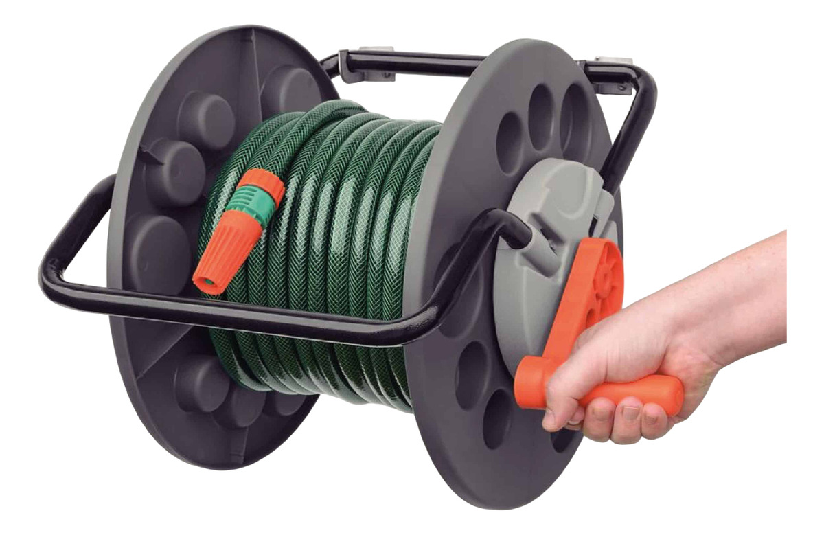 Enrollador De Manguera Manual Tramontina Hasta 55mt - Imagen 4