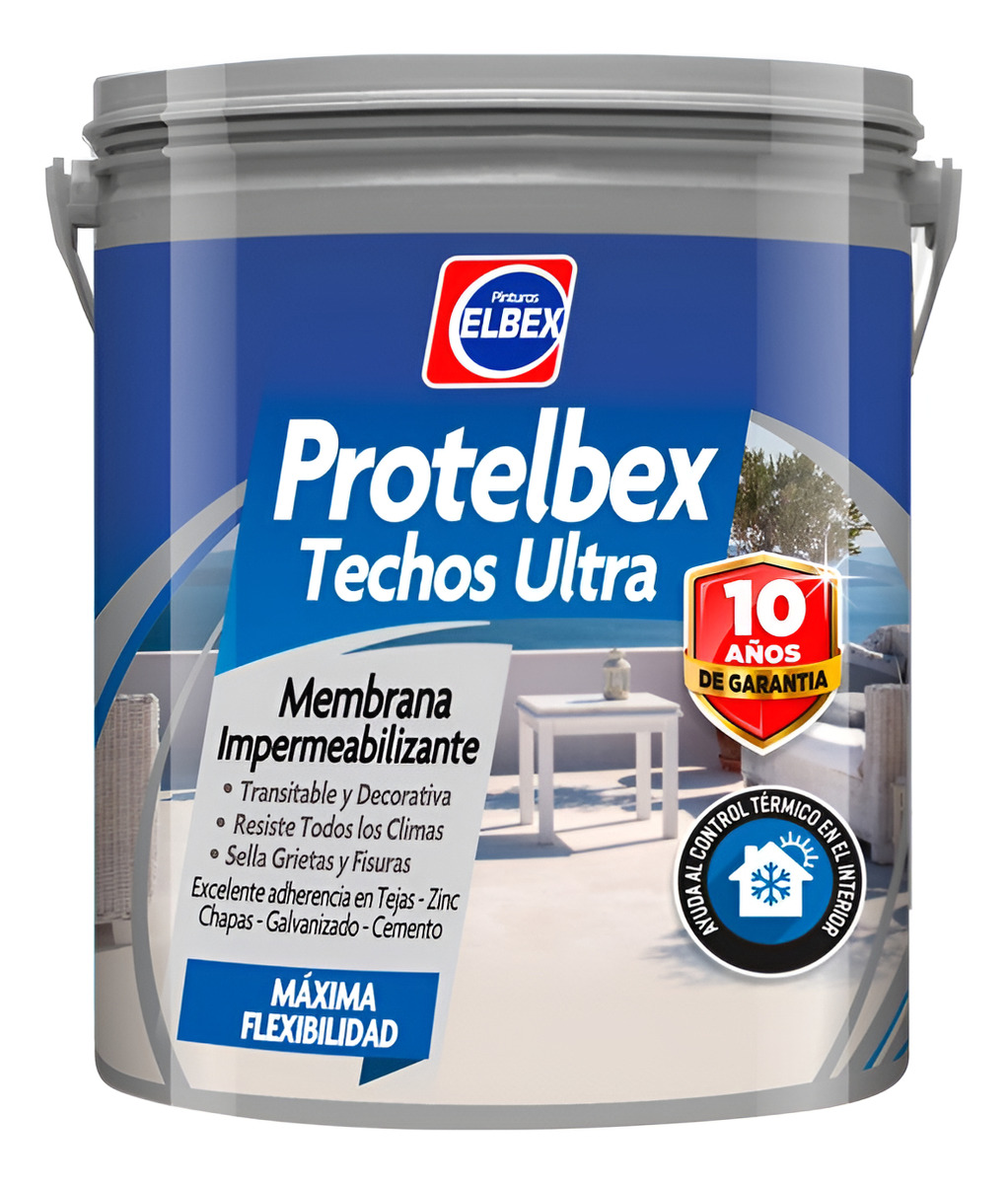 Protelbex Techos Ultra Elbex 20 Kg 10 Años Garantia