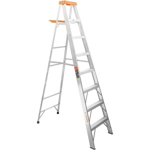Escalera Aluminio Truper 7 Escalones Tijera 2.44mt 175kg