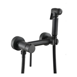 Monocomando Ducha Higiénica Negro Mate Rimontti 5 Años Gtia