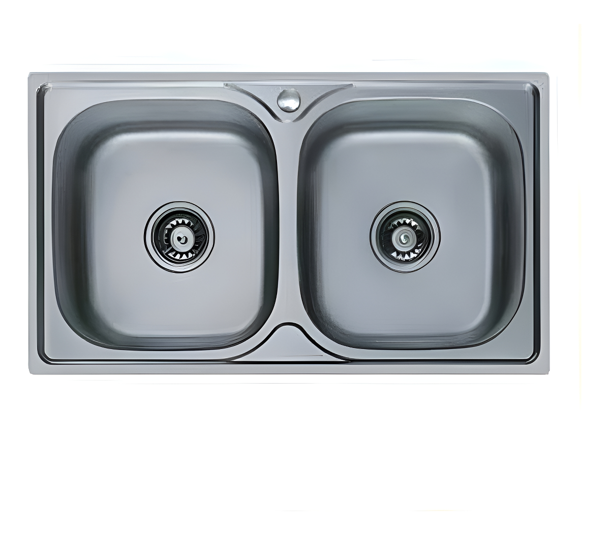 Pileta Doble Cocina Sobreponer Acero Inox C/válvulas Y Sifón