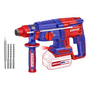 Rotomartillo Bateria S/bat 20v 60mm Brushless Sds Plus Emtop