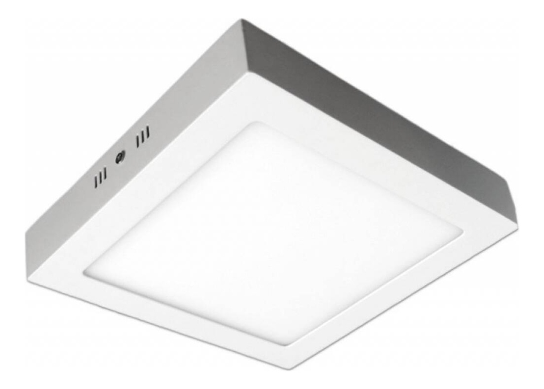 Plafon Led Neutro Cuadrado Exterior 12 W