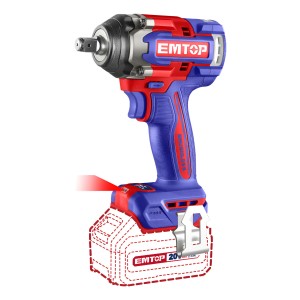 Llave De Impacto 500nm En Maletín + 2bat Y Cargador Emtop