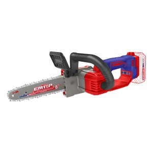 Mini Motosierra A Bateria 20v 8 S/batería Emtop Color Rojo