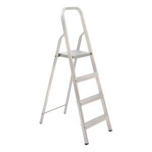 Escalera Doméstica Maestro Aluminio Con 4 Escalones 120kg