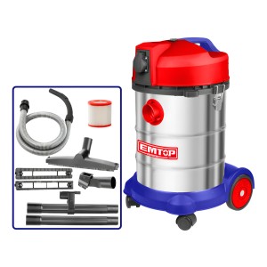 Aspiradora Seco Humedo 1400 W 30lts Emtop