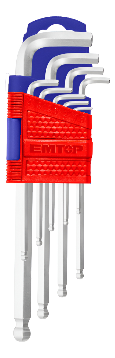 Juego De 9 Llaves Allen 1,5 A 10mm Emtop Ehky1091