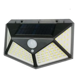 Lámpara Solar Con Sensor De Movimiento De 100 Led, 3 Modos