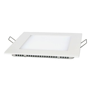 Plafon Led Neutro Cuadrado Embutir 18 W