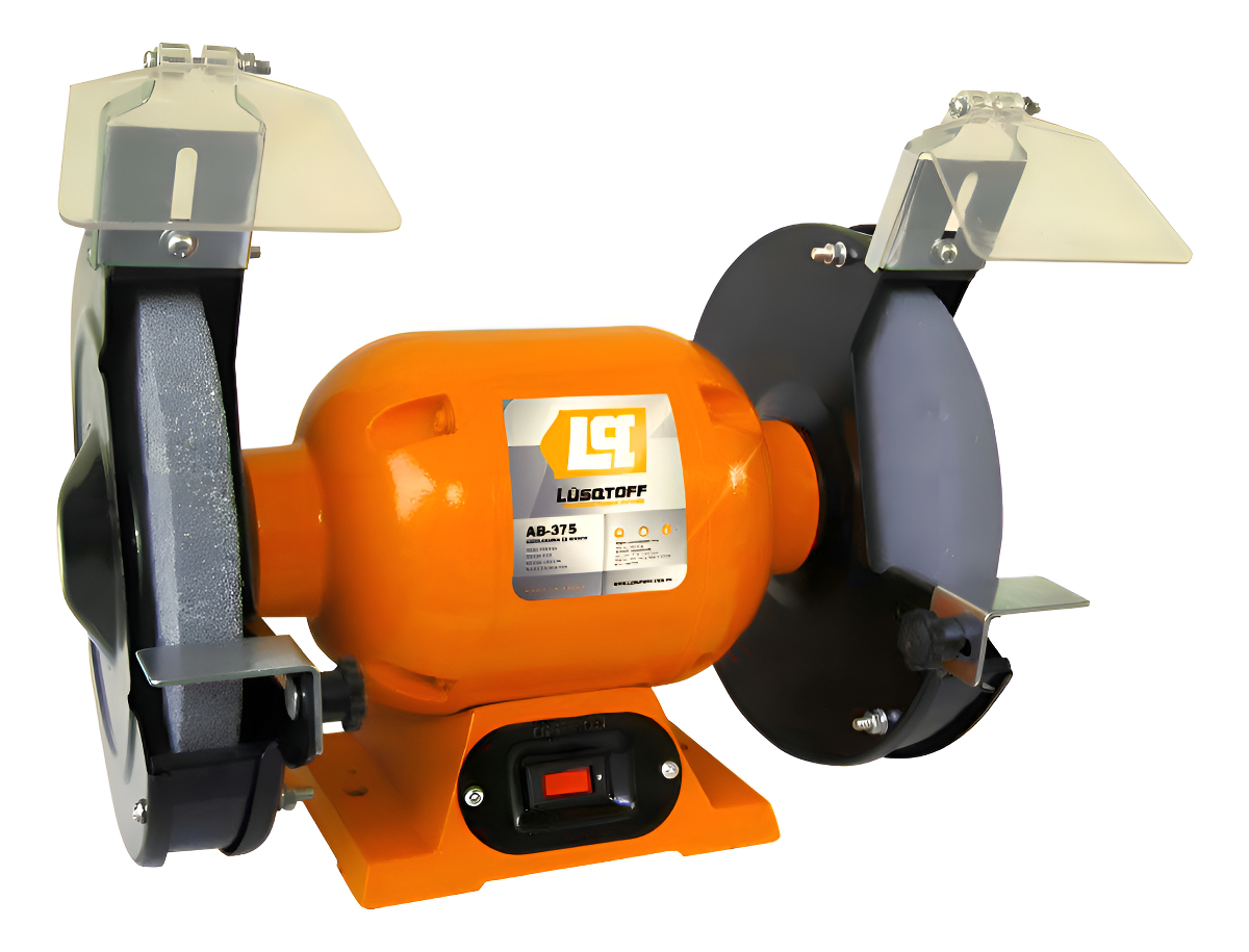 Amoladora De Banco 375 W Lusqtoff Color Naranja