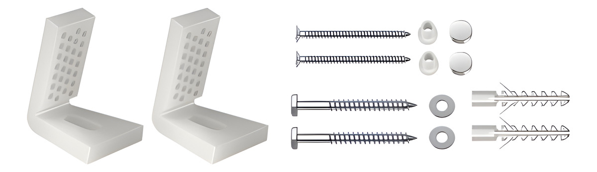 Fijación Lateral Inodoro Plástica Completo