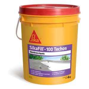 Membrana Líquida Sikafill 100 Para Techos Blanco Balde 4 Kg