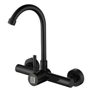 Monocomando Cocina Pared Negro Palito Rimontti