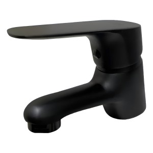 Monocomando Lavatorio Bacha Negro Mate Wico Rimontti