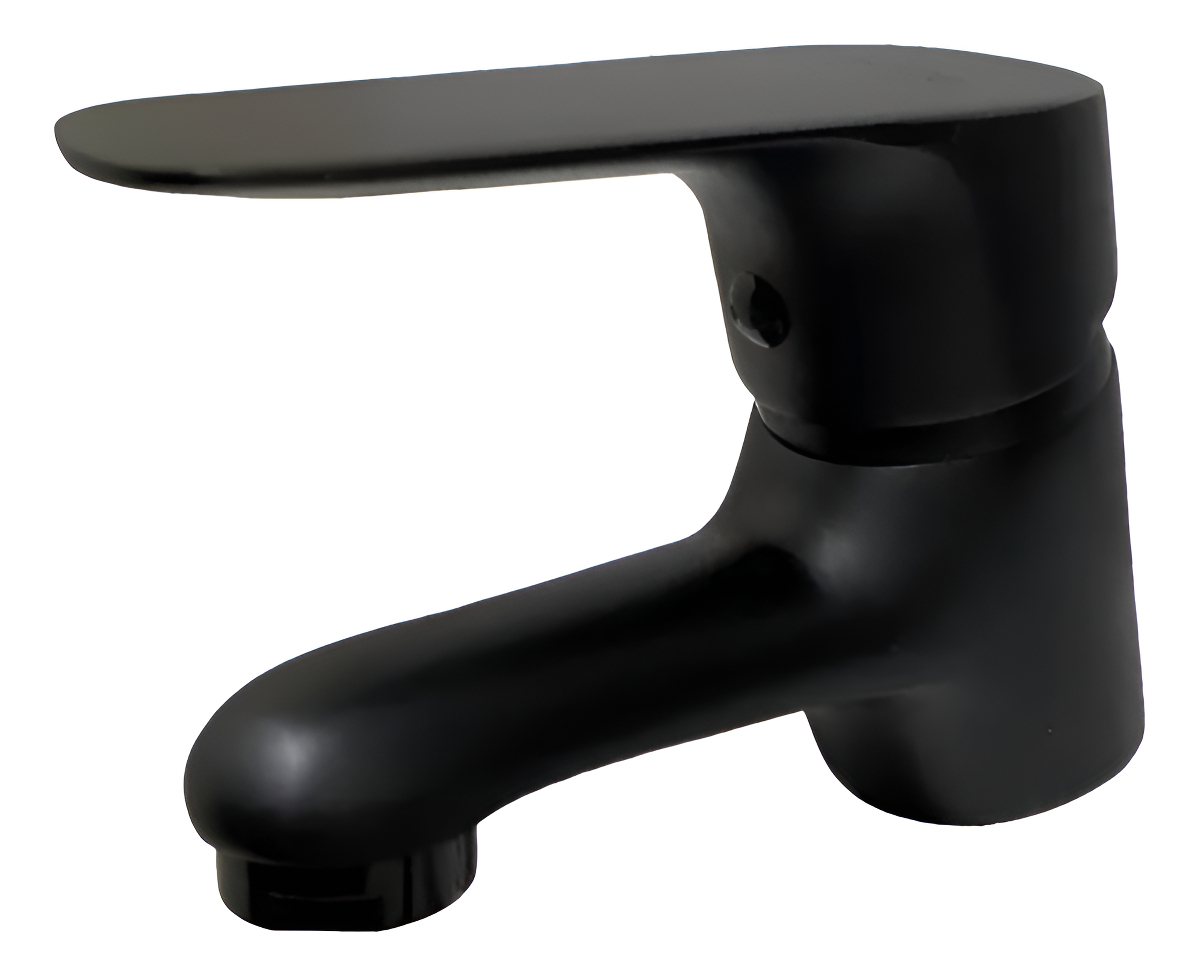 Monocomando Lavatorio Bacha Negro Mate Wico Rimontti