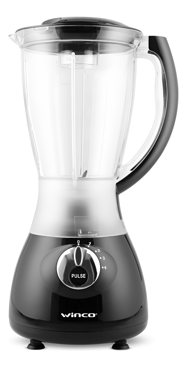 Licuadora Winco W1902 1.5 l Negra Con Jarra De Plástico