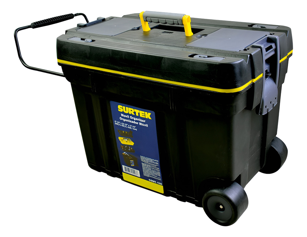 Caja Herramientas Plás. Organizador Con Ruedas Surtek B.oli