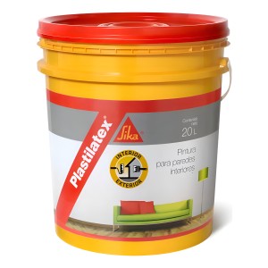 Latex Interior Exterior Antihongos Sika Plastilatex 20 Lt