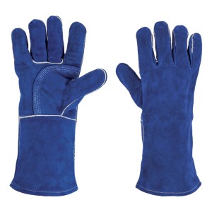 Guante Soldador Cuero Azul/kevlar C/forro Truper Gu-515