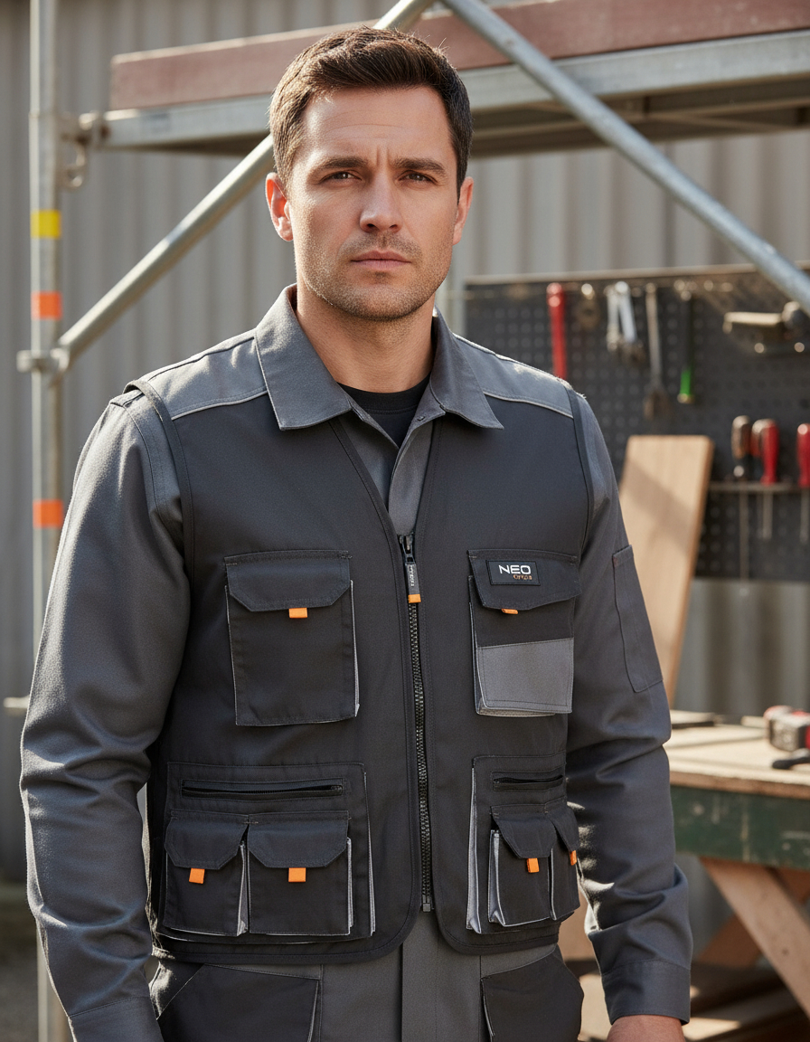 Chaleco De Trabajo Reforzado Con Bolsillos Neo Safety