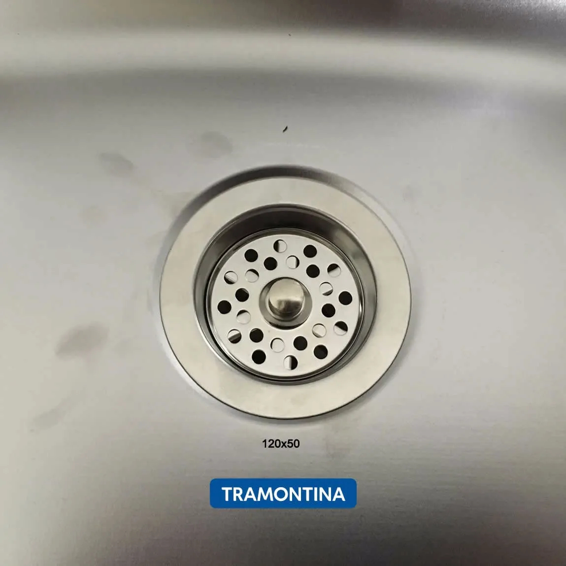 Pileta Acero Inoxidable Mesada Bacha Tramontina Izquierda - Imagen 2