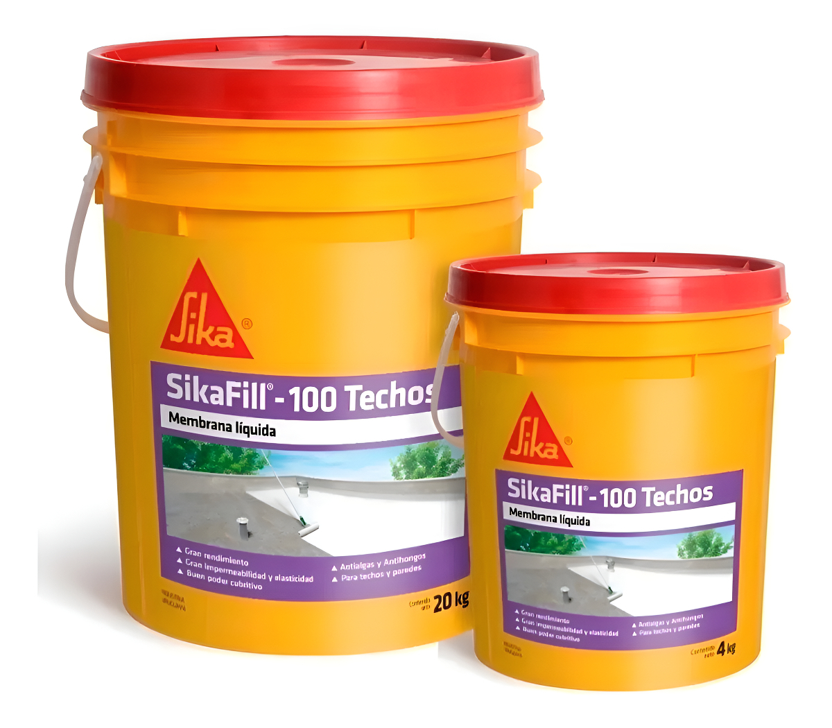 Membrana Líquida Sikafill - 100 Techos 20+4kg