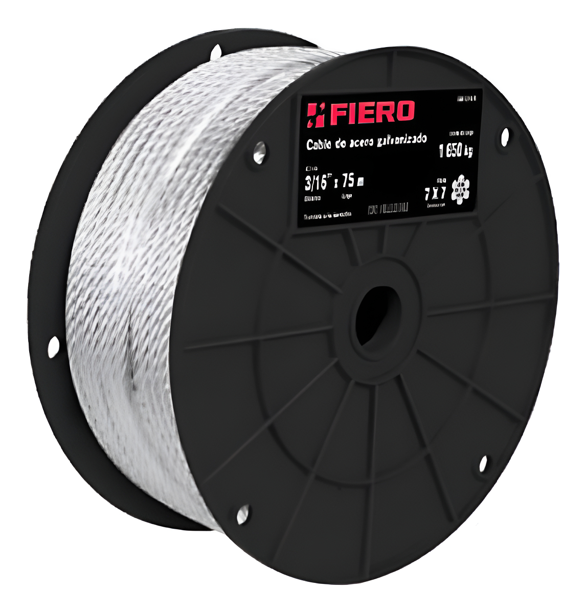 Cable Acero Galv 1/8 7*7 Fiero Cab-1/8r X 12mt